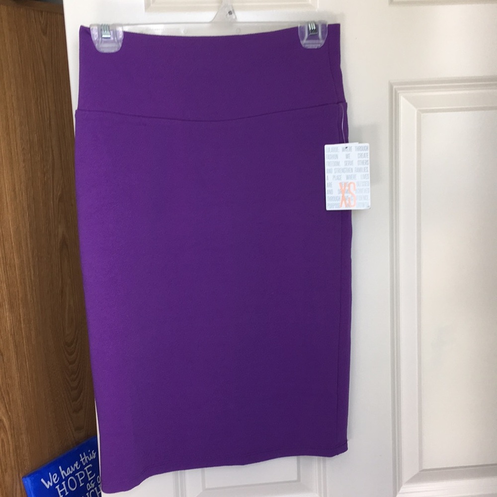 NWT Lularoe Cassie purple skirt size XS